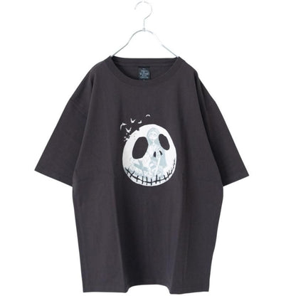 ナイトメアー・ビフォア・クリスマス Jack Face Tシャツ CHARCOAL