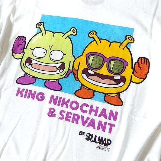 ドクタースランプ アラレちゃん Tシャツ ニコチャン大王 eplus923 WHITE