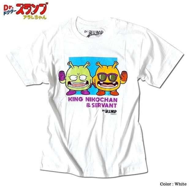 ドクタースランプ アラレちゃん Tシャツ ニコチャン大王 eplus923 WHITE