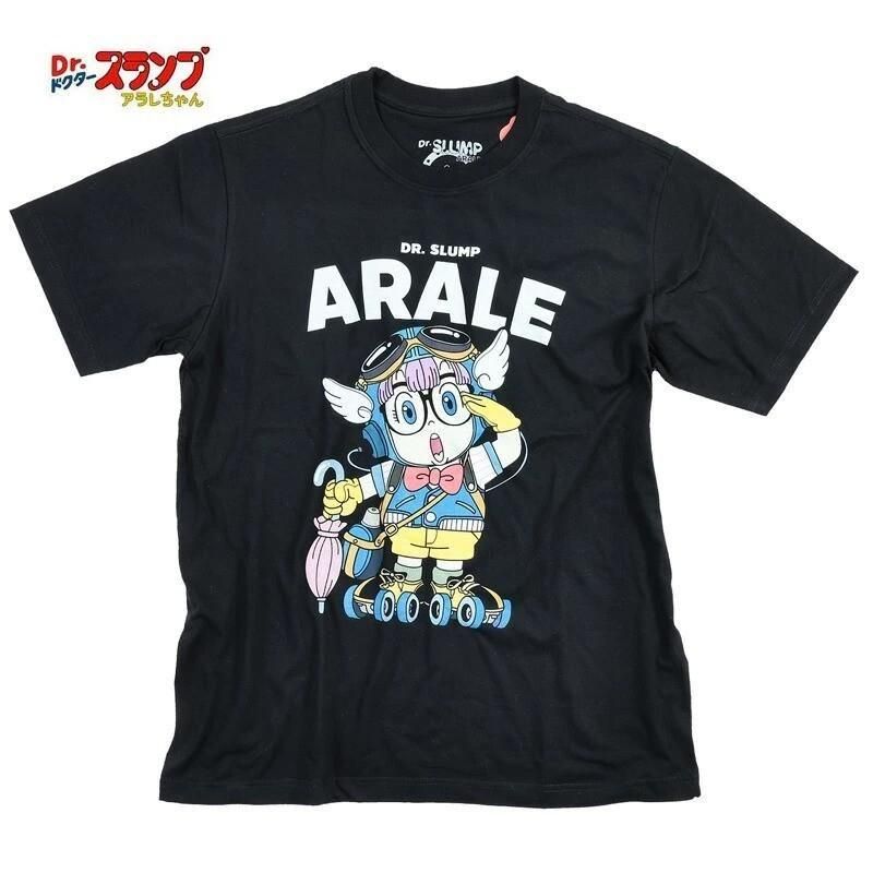 ドクタースランプ アラレちゃん Tシャツ あられちゃん ガっちゃん BLACK