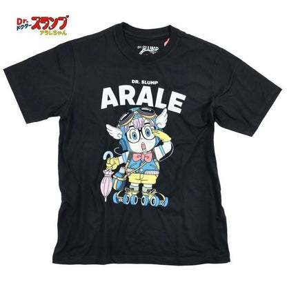 ドクタースランプ アラレちゃん Tシャツ あられちゃん ガっちゃん BLACK