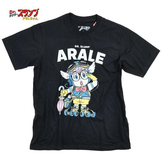 ドクタースランプ アラレちゃん Tシャツ あられちゃん ガっちゃん BLACK