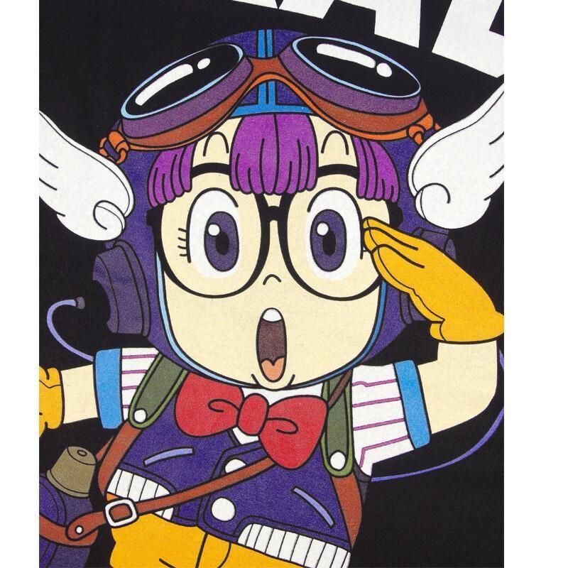 ドクタースランプ アラレちゃん Tシャツ あられちゃん ガっちゃん eplus1115 BLACK