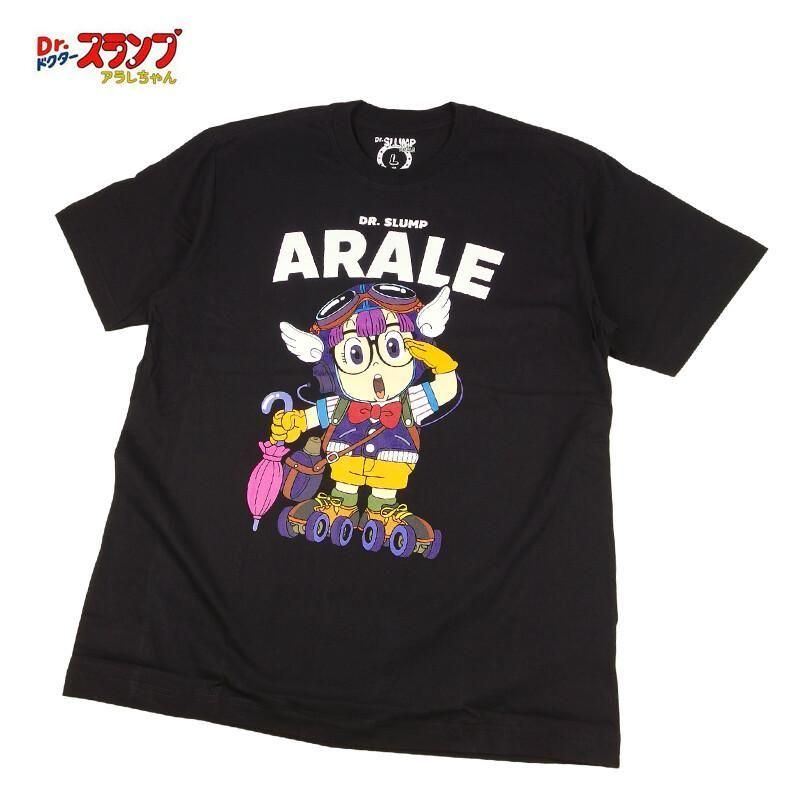 ドクタースランプ アラレちゃん Tシャツ あられちゃん ガっちゃん eplus1115 BLACK