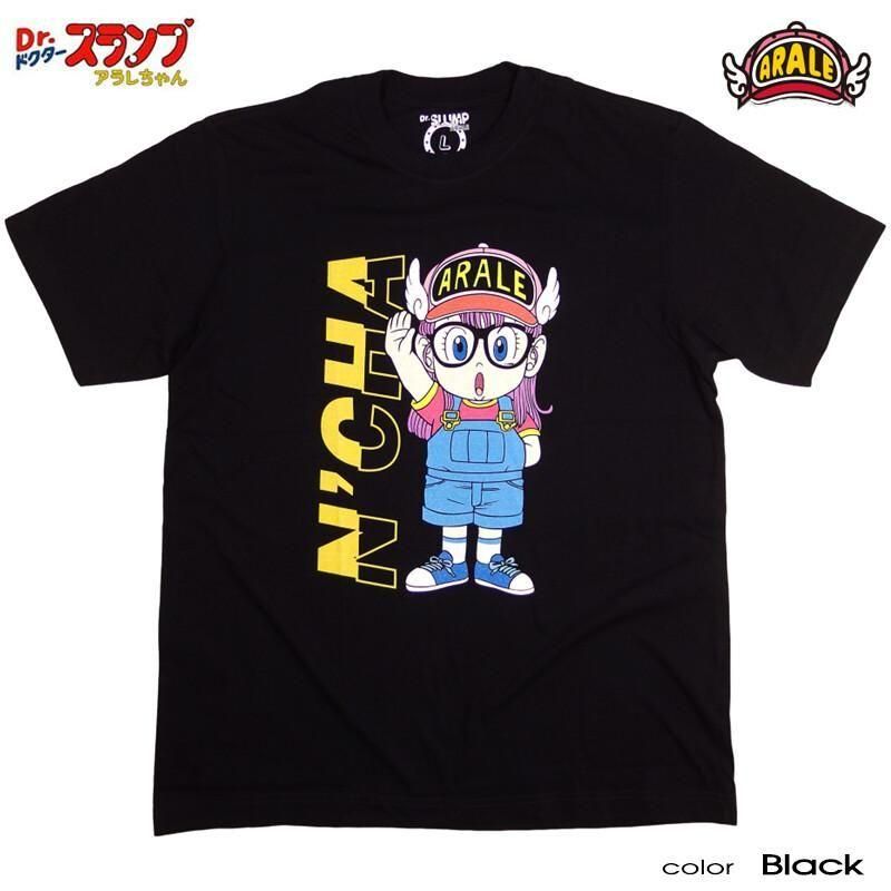 ドクタースランプ アラレちゃん Tシャツ んちゃ BLACK