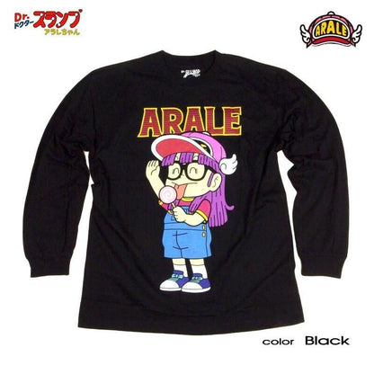 ドクタースランプ アラレちゃん 長袖Tシャツ ロンT アラレちゃん eplus1253 BLACK