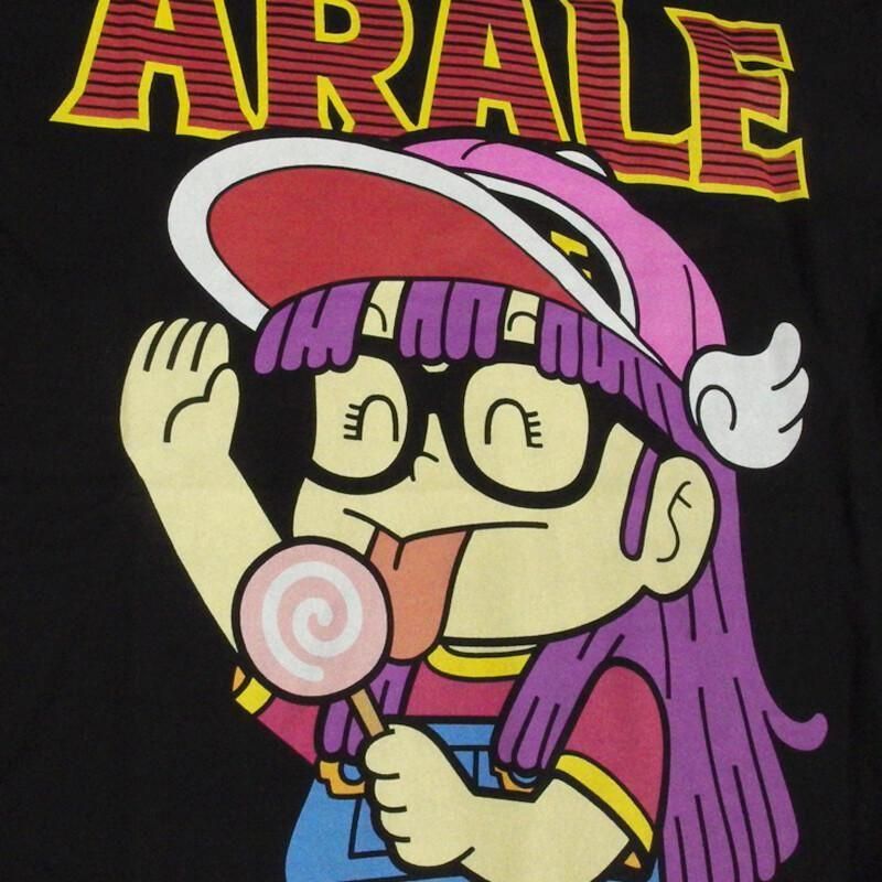 ドクタースランプ アラレちゃん 長袖Tシャツ ロンT アラレちゃん eplus1253 BLACK