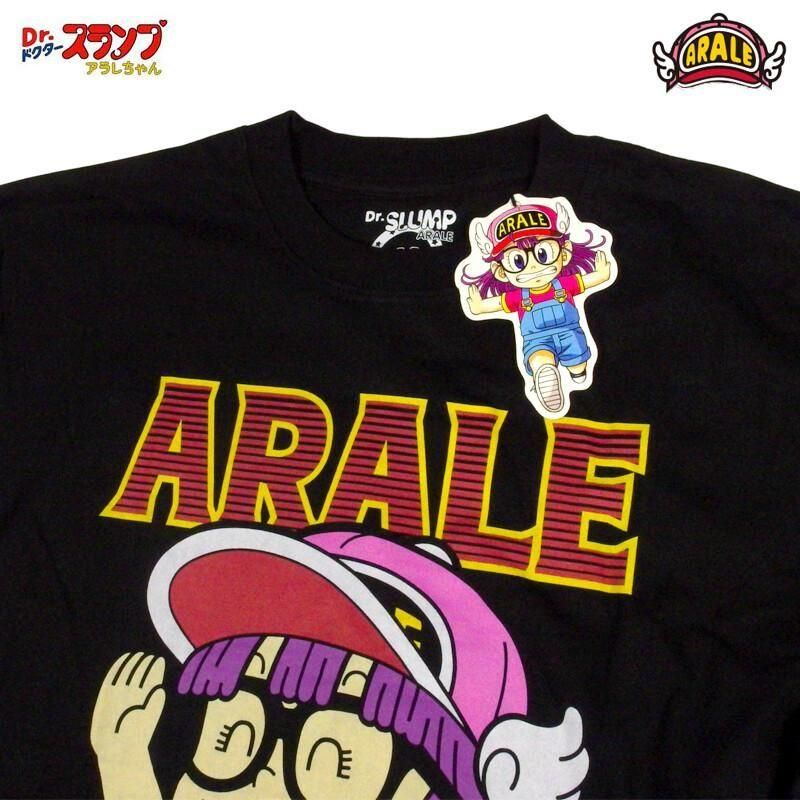 ドクタースランプ アラレちゃん 長袖Tシャツ ロンT アラレちゃん eplus1253 BLACK