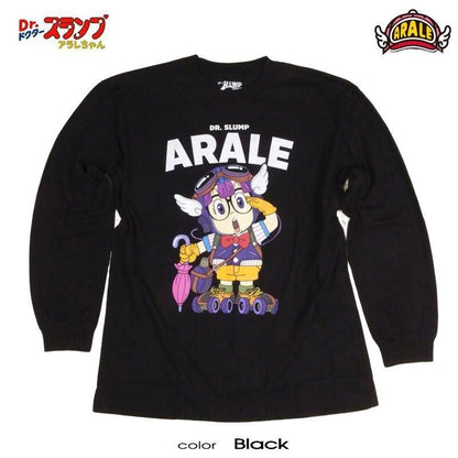 ドクタースランプ アラレちゃん 長袖Tシャツ ロンT アラレちゃん eplus1252 BLACK