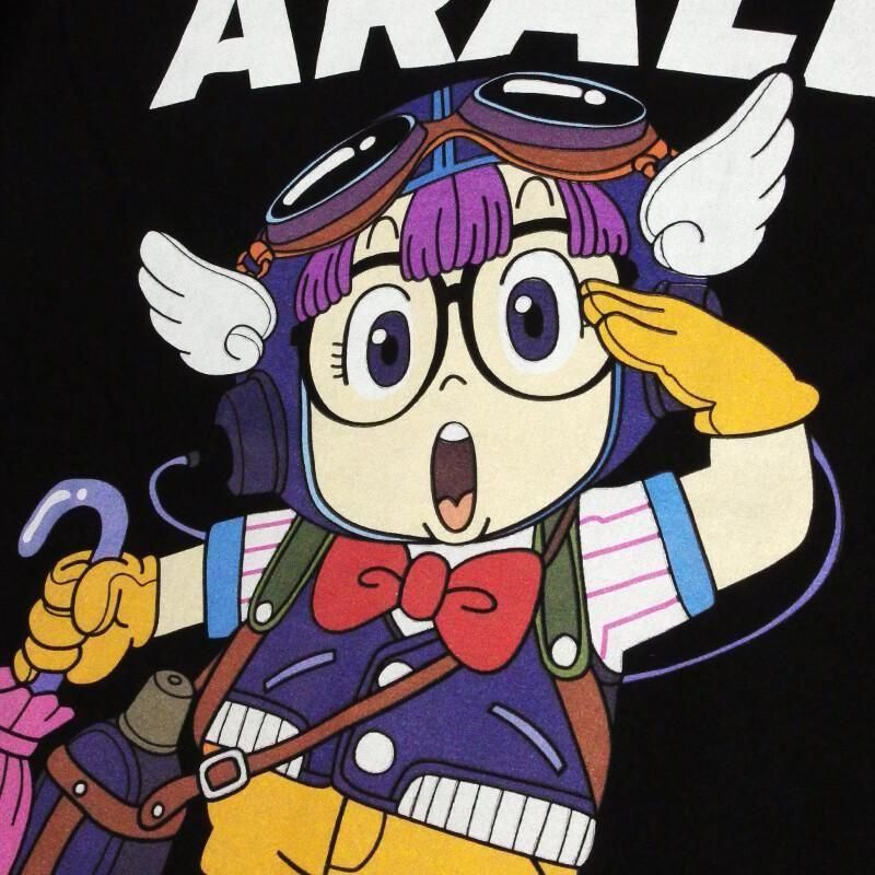 ドクタースランプ アラレちゃん 長袖Tシャツ ロンT アラレちゃん eplus1252 BLACK