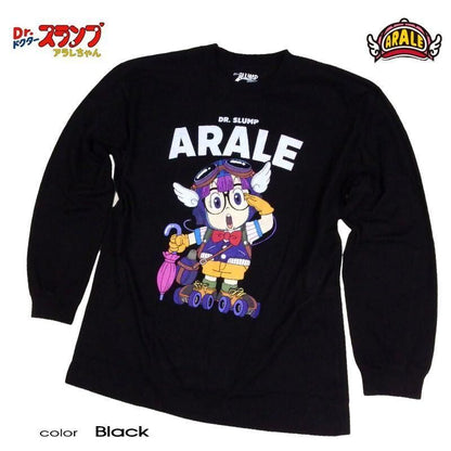 ドクタースランプ アラレちゃん 長袖Tシャツ ロンT アラレちゃん eplus1252 BLACK