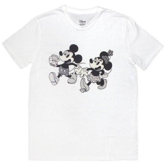 Disney Mickey &amp; Minnie Short Sleeve T-Shirt (White)