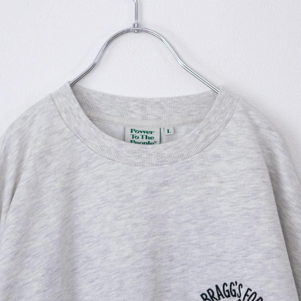 POWER TO THE PEOPLE TIGER 刺繍 スウェット KINARI WHITE