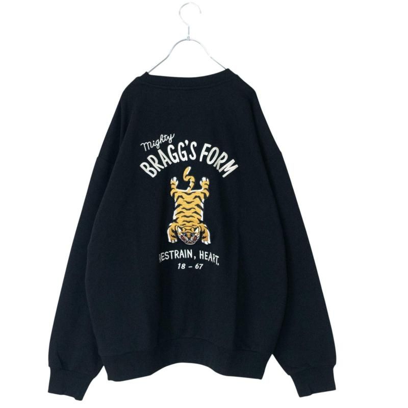 POWER TO THE PEOPLE TIGER 刺繍 スウェット BLACK