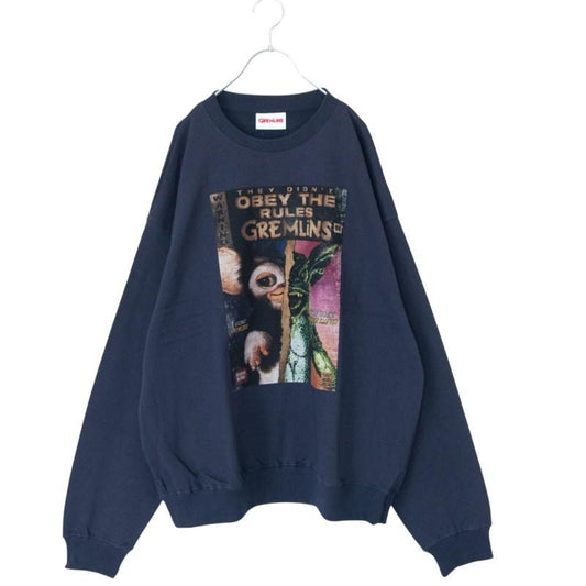 GREMLINS Gizmo Vintage Graphic Sweatshirt Navy
