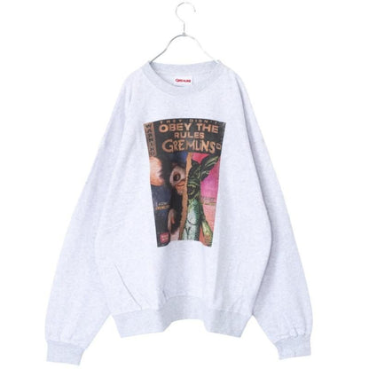 GREMLINS Gizmo Vintage Graphic Sweatshirt Gray