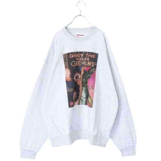 GREMLINS Gizmo Vintage Graphic Sweatshirt Gray