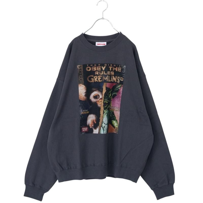 GREMLINS ギズモ ヴィンテージグラフィック スウェット CHARCOAL