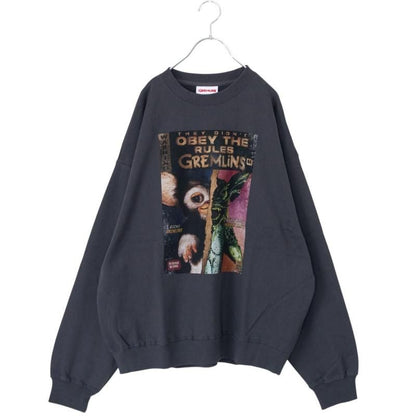 GREMLINS ギズモ ヴィンテージグラフィック スウェット CHARCOAL
