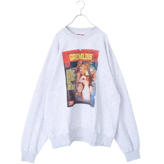 GREMLINS Gizmo Movie Poster Sweatshirt Light Gray