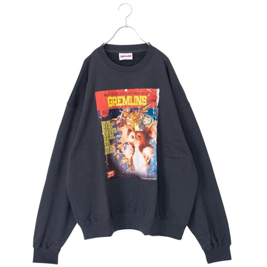 GREMLINS Gizmo Movie Poster Sweatshirt CHARCOAL
