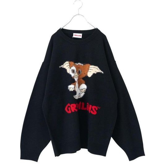 GREMLINS Gizmo Shaggy Knit Black