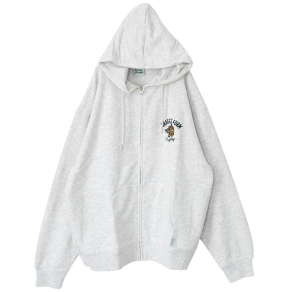 POWER TO THE PEOPLE TIGER ZIP パーカー KINARI WHITE