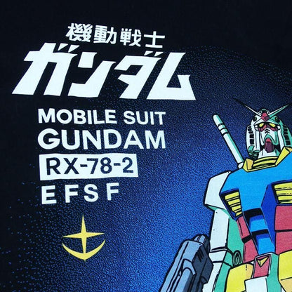 機動戦士ガンダム RX-78-2 長袖Tシャツ ロンT BLACK