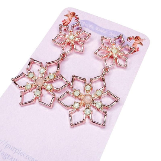 フラワーフレーム ピアス