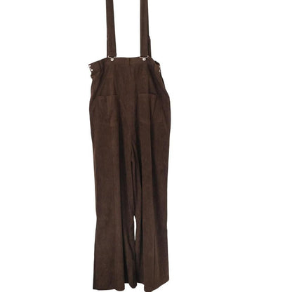 ハイウエストコーデュロイサロペット BROWN