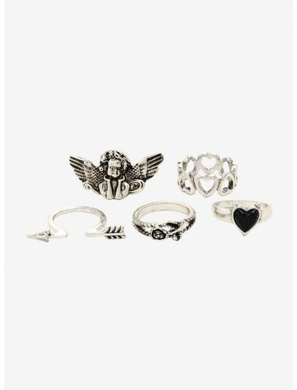 Angel Heart Ring Set SILVER