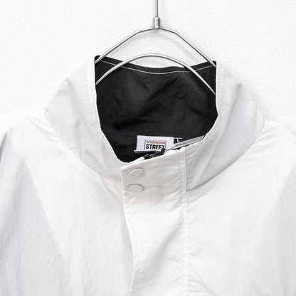 B品 VISION STREET WEAR ヴィンテージワッペン ナイロンブルゾンジャケット WHITE