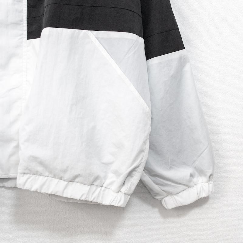 B品 VISION STREET WEAR ヴィンテージワッペン ナイロンブルゾンジャケット WHITE