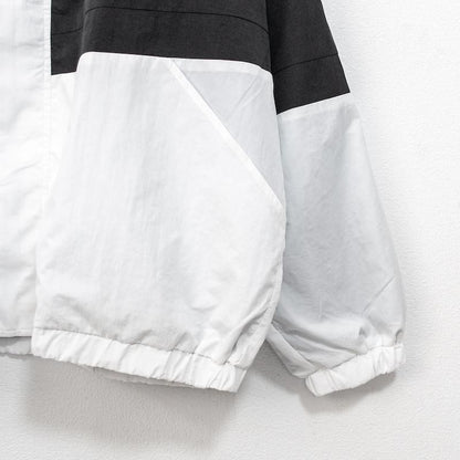 B品 VISION STREET WEAR ヴィンテージワッペン ナイロンブルゾンジャケット WHITE