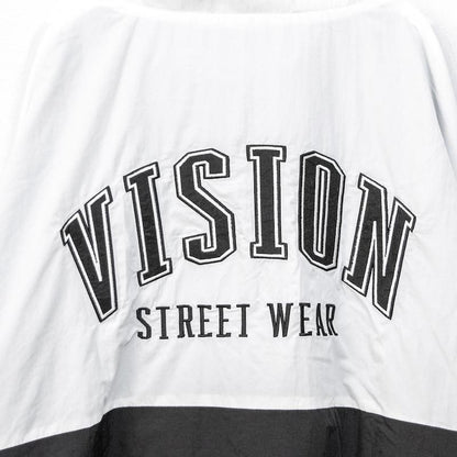 B品 VISION STREET WEAR ヴィンテージワッペン ナイロンブルゾンジャケット WHITE