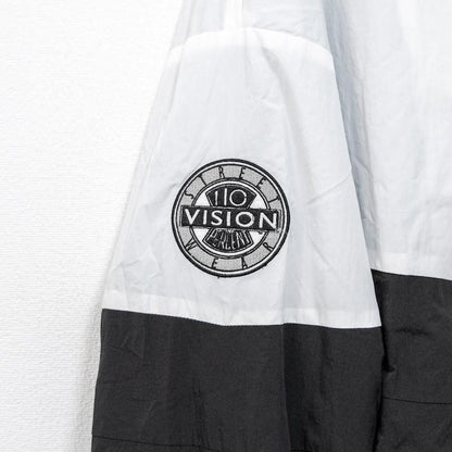B品 VISION STREET WEAR ヴィンテージワッペン ナイロンブルゾンジャケット WHITE