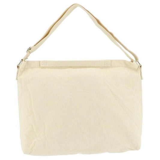 無地 キャンバス ショルダーバッグ IVORY