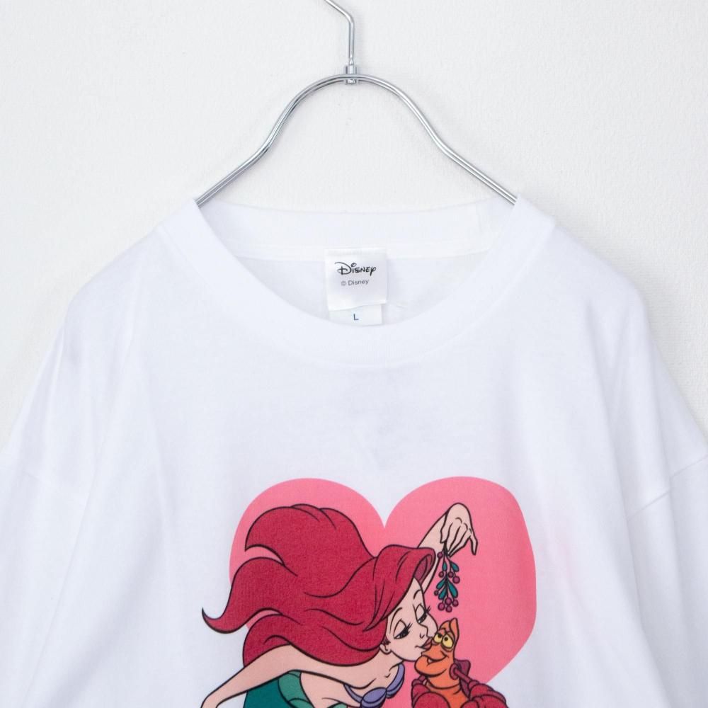 キャラクター 長袖Tシャツ ロンT ディズニー アリエル キス DS6919 DS6920