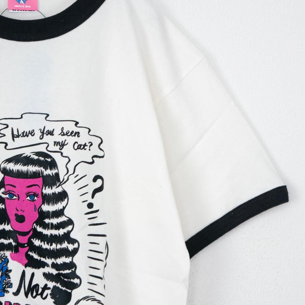 NOIKISU x Gummy 404 NOT FOUND 半袖Tシャツ SAMPLE RINGER WHITE