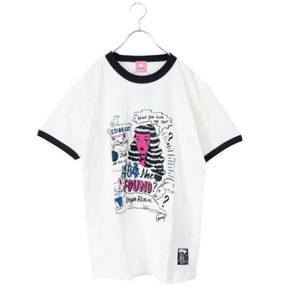 NOIKISU x Gummy 404 NOT FOUND 半袖Tシャツ SAMPLE RINGER WHITE