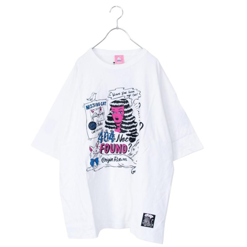 NOIKISU x Gummy 404 NOT FOUND 半袖Tシャツ SAMPLE WHITE