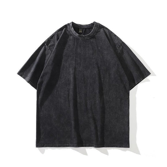 ピグメントダイ 無地 Tシャツ BLACK GRAY