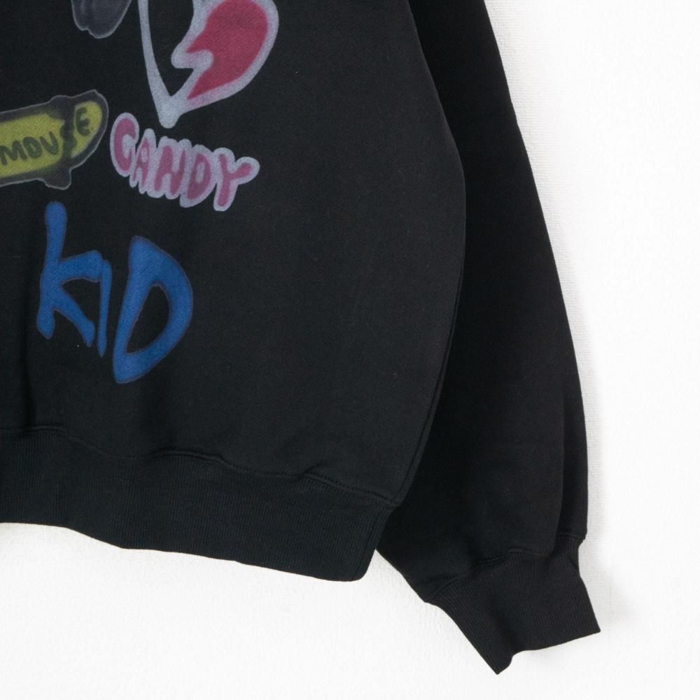 VISION STREET WEAR guernika Skull Skater スウェットシャツ BLACK