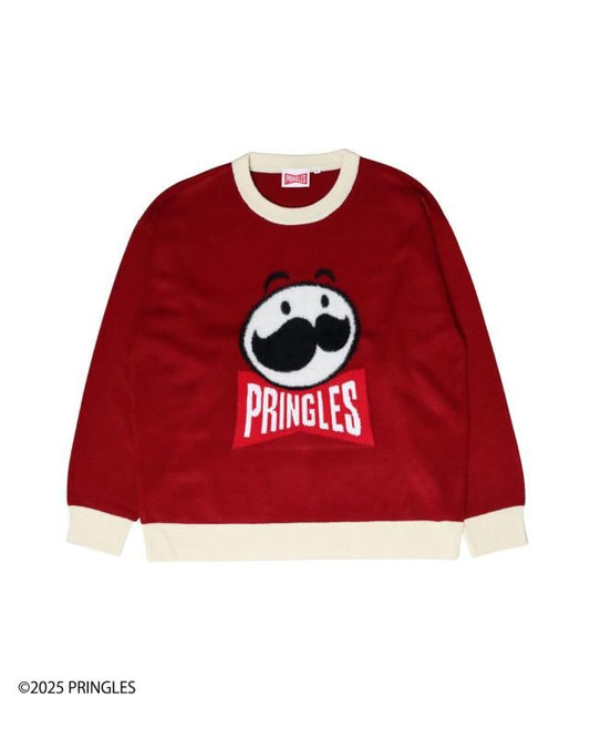 PRINGLES Face Knit, Wine Red
