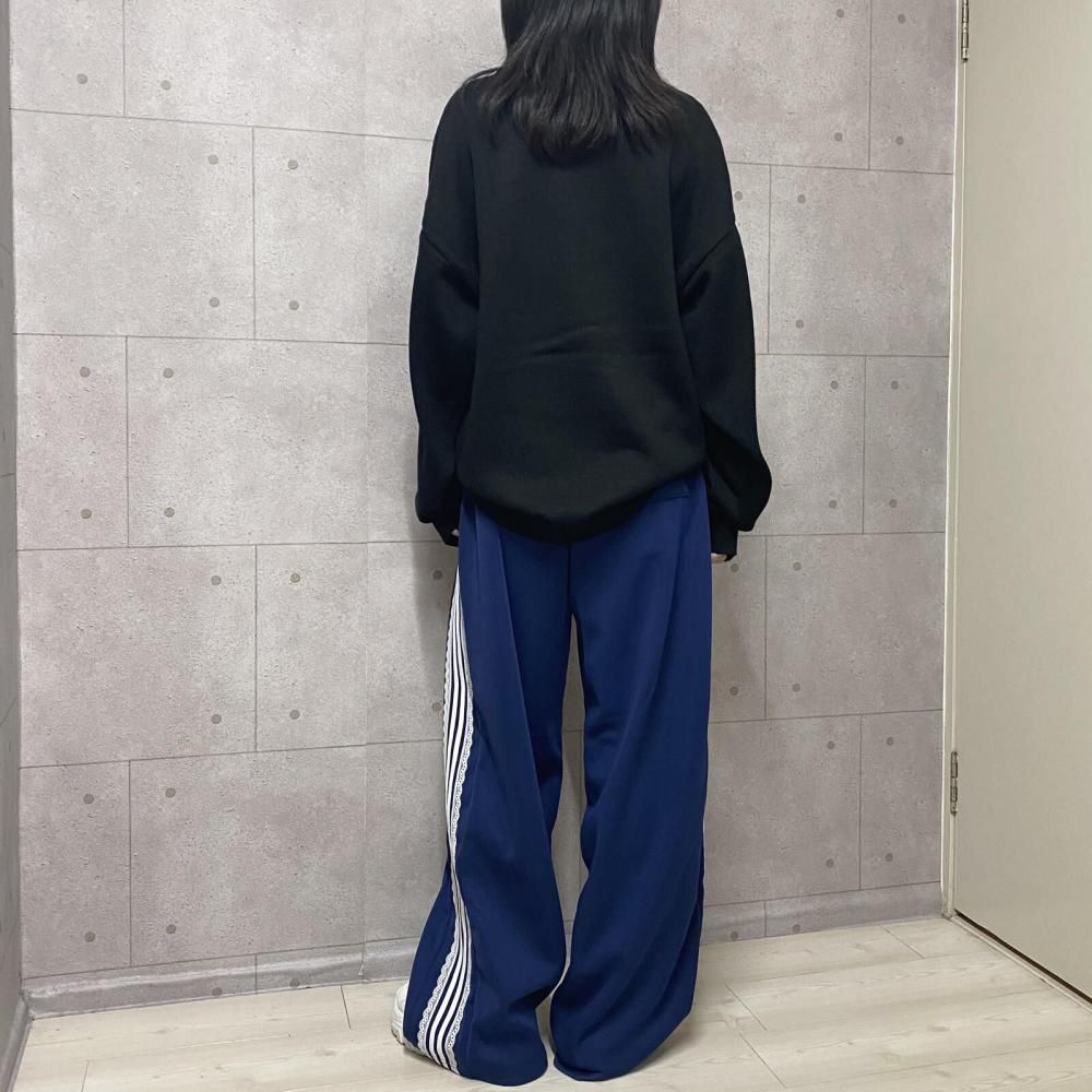 ANGEL BLUE エンジェルブルー アクリルバルキー ジャガードニット プルオーバー BLACK
