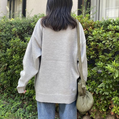 ANGEL BLUE エンジェルブルー アクリルバルキー ジャガードニット プルオーバー GRAY