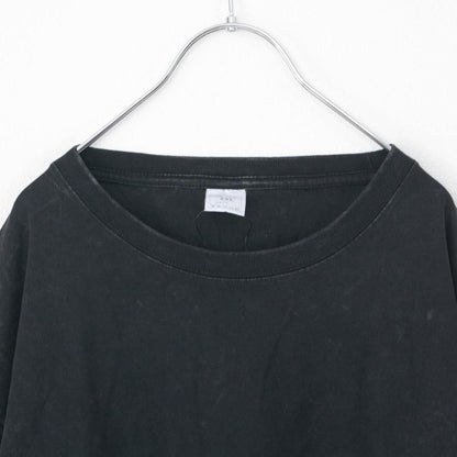 B品 ウォッシュ加工 オーバーサイズ Tシャツ BLACK