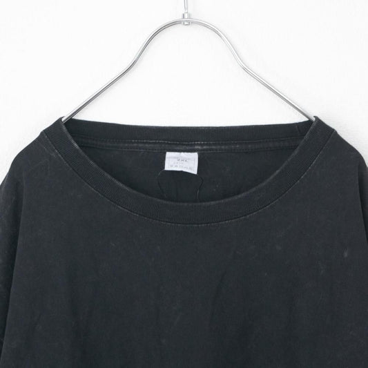 B品 ウォッシュ加工 オーバーサイズ Tシャツ BLACK