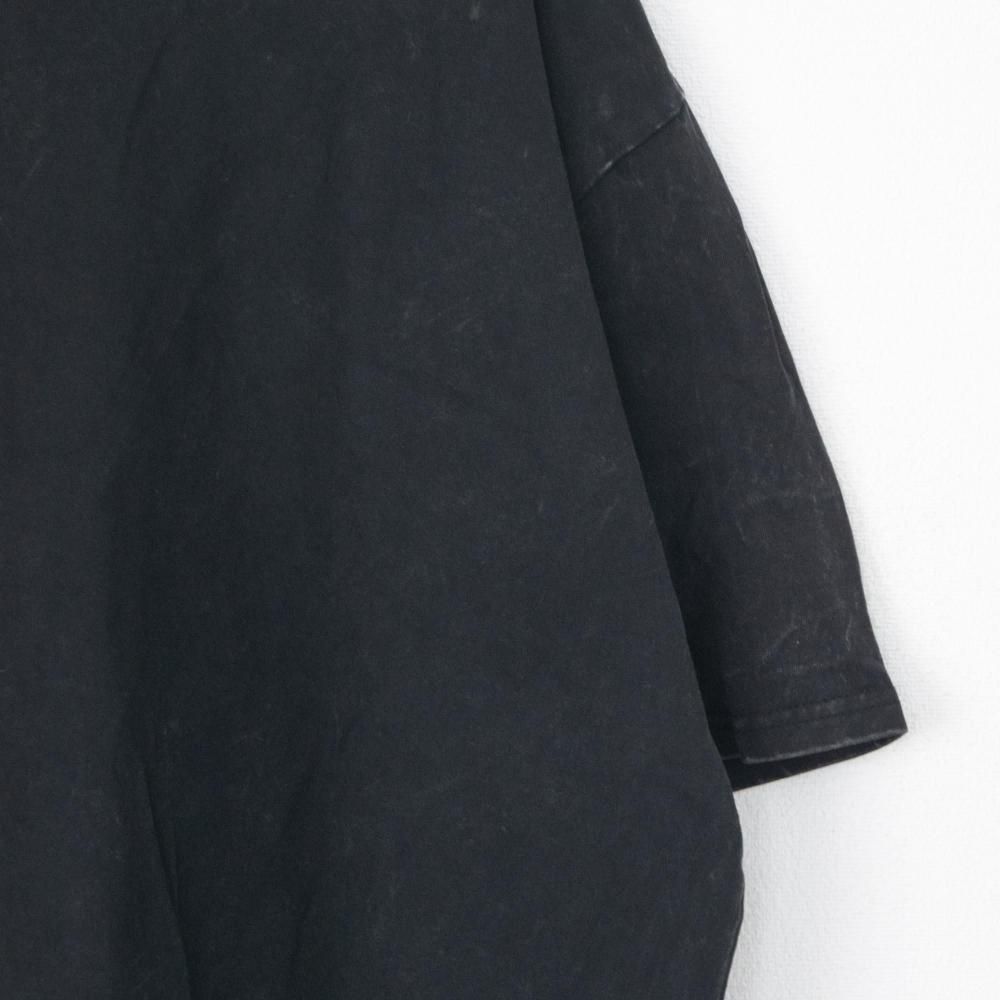 B品 ウォッシュ加工 オーバーサイズ Tシャツ BLACK