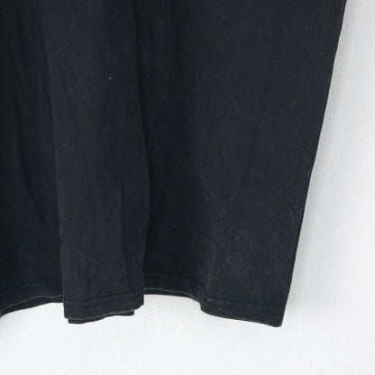 B品 ウォッシュ加工 オーバーサイズ Tシャツ BLACK